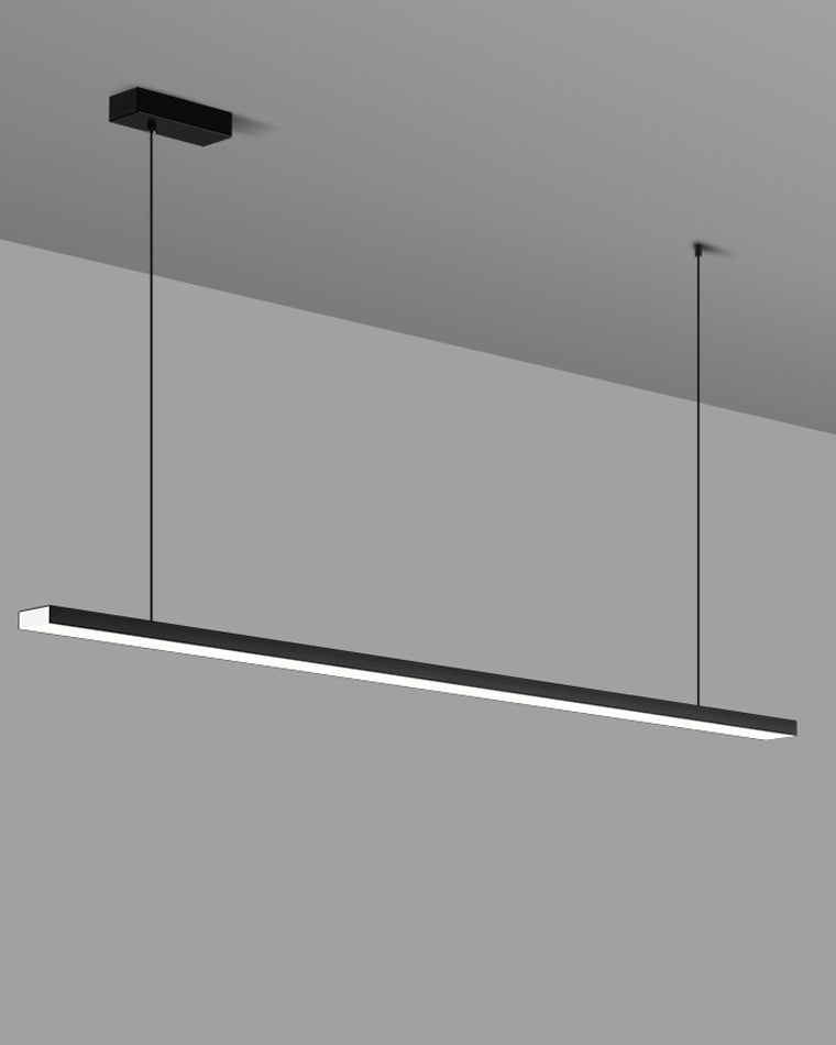 WOMO Länglicher LED Kronleuchter Esstisch Schlicht-WM2011