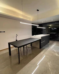 WOMO Elongated LED Chandelier Dining Table Simple-WM2011