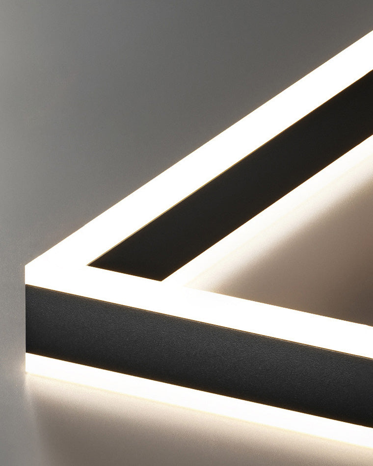 Lustre étagé WOMO, carré, noir-WM2016