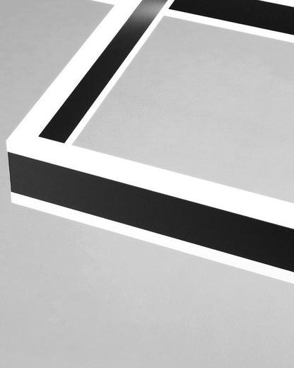 WOMO Tiered Black Square Chandelier-WM2016