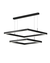 Lustre étagé WOMO, carré, noir-WM2016