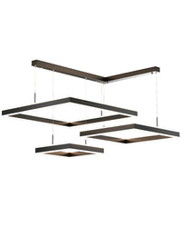 Lustre étagé WOMO, carré, noir-WM2016