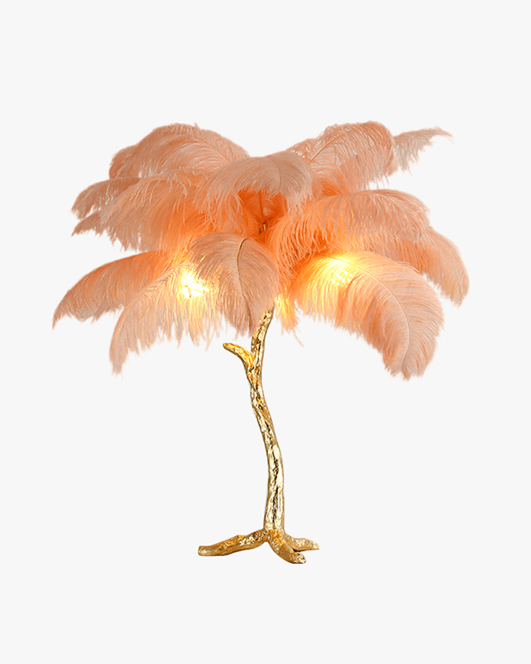 WOMO Federpalmen-Tischlampe-WM8016