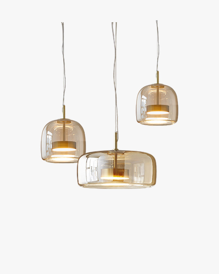 WOMO LED Pendant Light Round Glass Kitchen Modern-WM2145