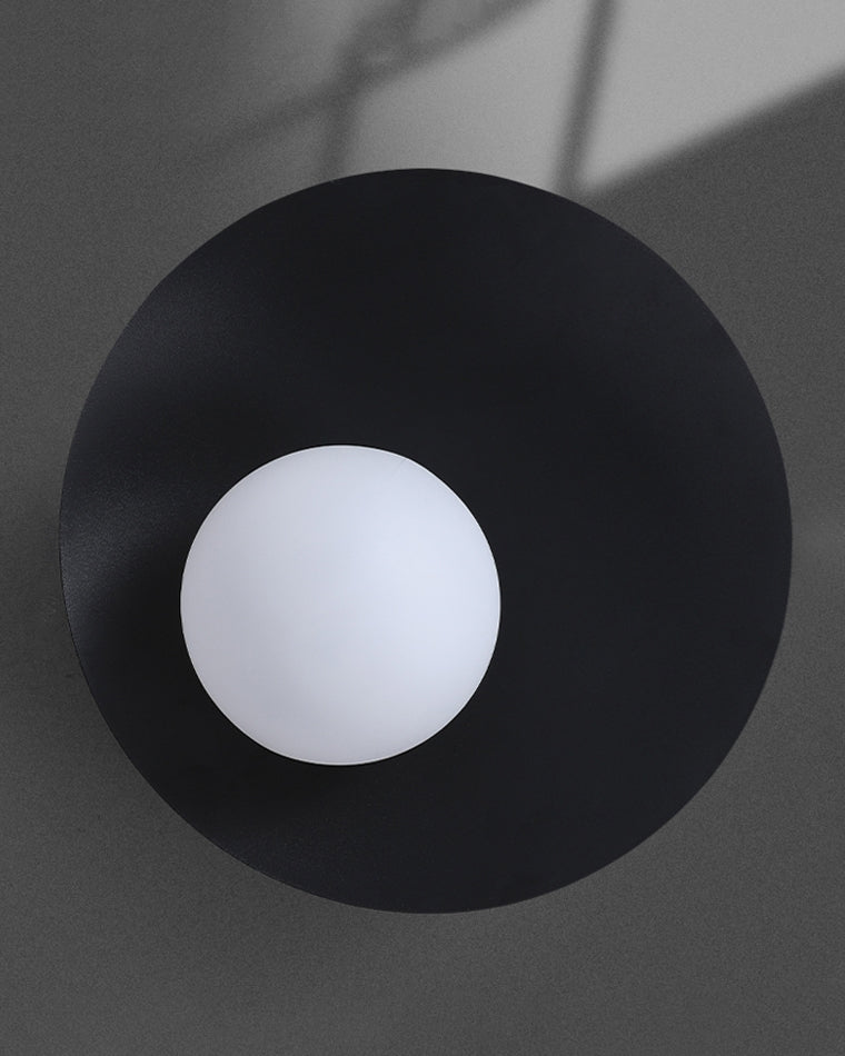 WOMO Asymmetrical Ceiling Light with Frosted Glass Sphere Design - WM1021