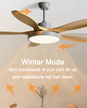 WOMO Scandi Wende-Deckenventilator mit Licht-WM5002