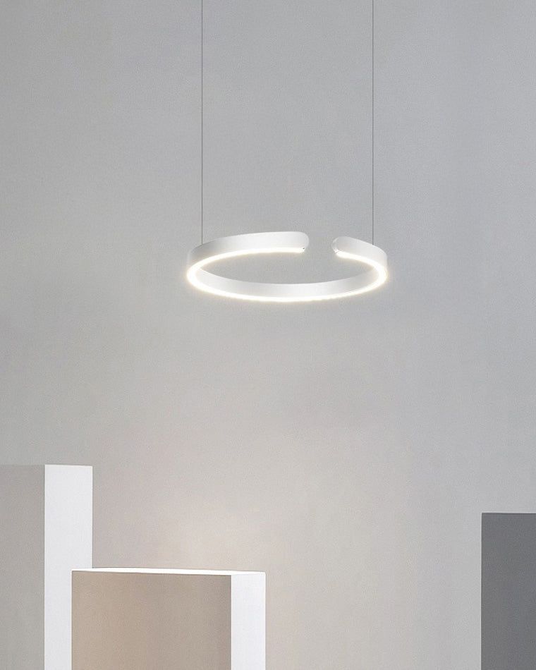 WOMO Black/Gold Ring LED Chandelier-WM2009