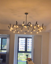 Lustre large moderne WOMO LED-Kerzen WM2038