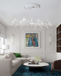 Lustre large moderne WOMO LED-Kerzen WM2038