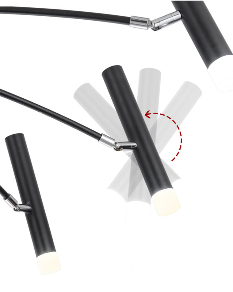 WOMO LED Kerzen Kronleuchter Breit modern-WM2038