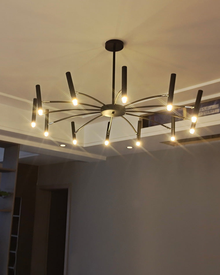 WOMO LED Kerzen Kronleuchter Breit modern-WM2038