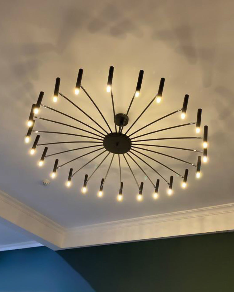 WOMO LED Kerzen Kronleuchter Breit modern-WM2038