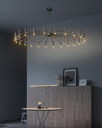 Lustre large moderne WOMO LED-Kerzen WM2038