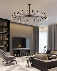 Lustre large moderne WOMO LED-Kerzen WM2038