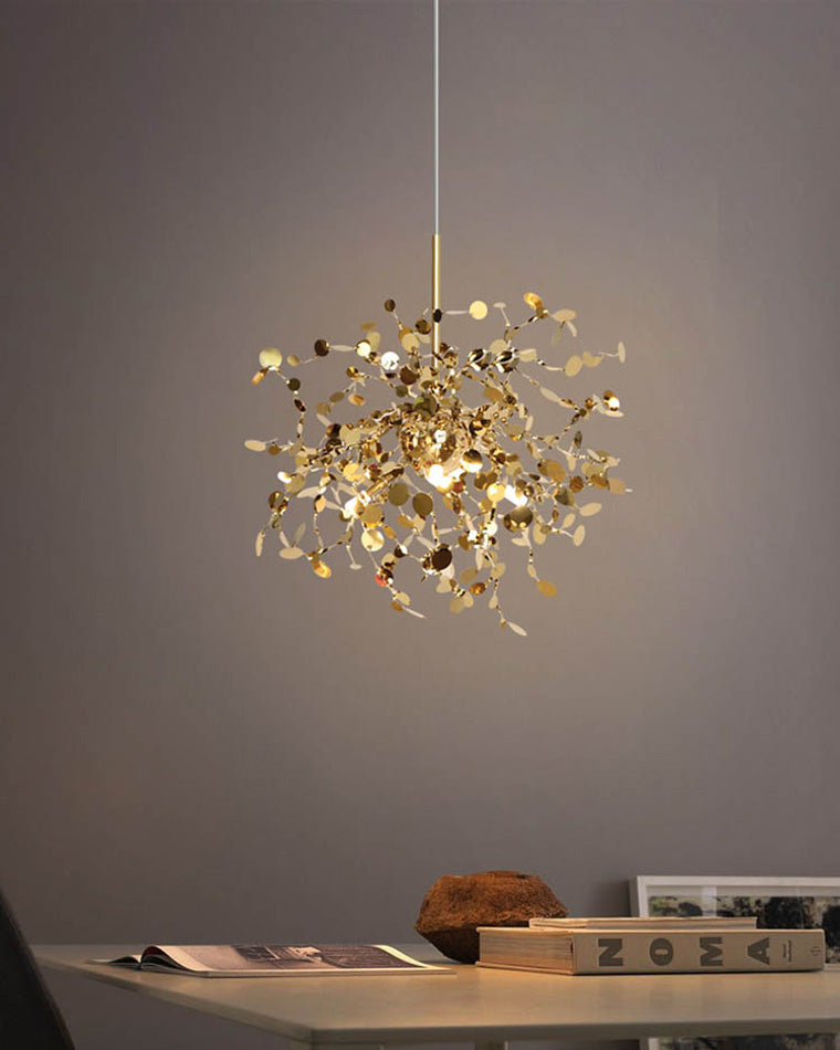 WOMO Cluster Pendant Light Silver Gold Dining Table Modern-WM2042