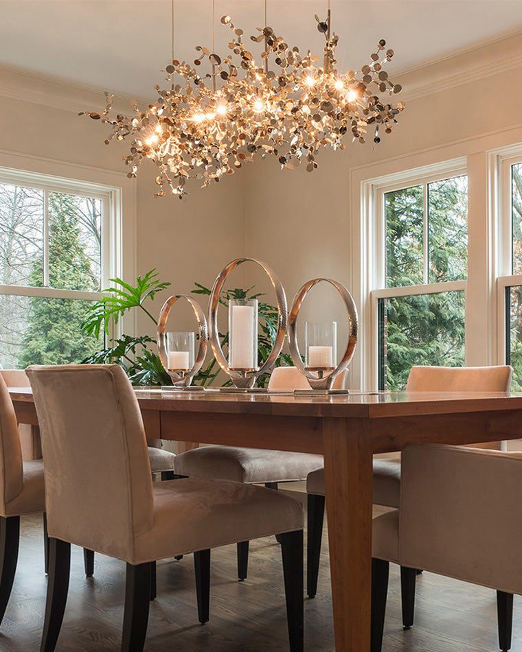 WOMO Cluster Pendant Light Silver Gold Dining Table Modern-WM2042