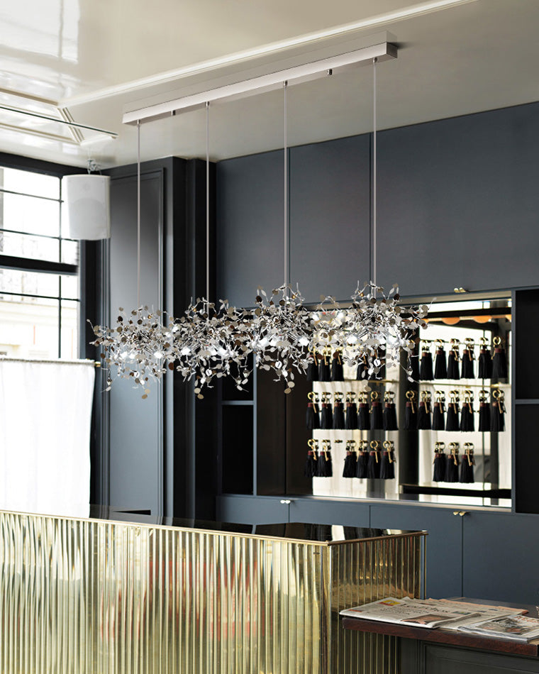 WOMO Cluster Pendant Light Silver Gold Dining Table Modern-WM2042