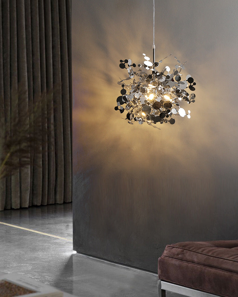 WOMO Cluster Pendant Light Silver Gold Dining Table Modern-WM2042