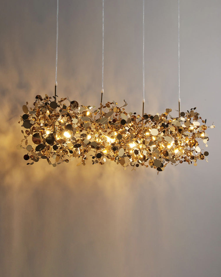 WOMO Cluster Pendant Light Silver Gold Dining Table Modern-WM2042