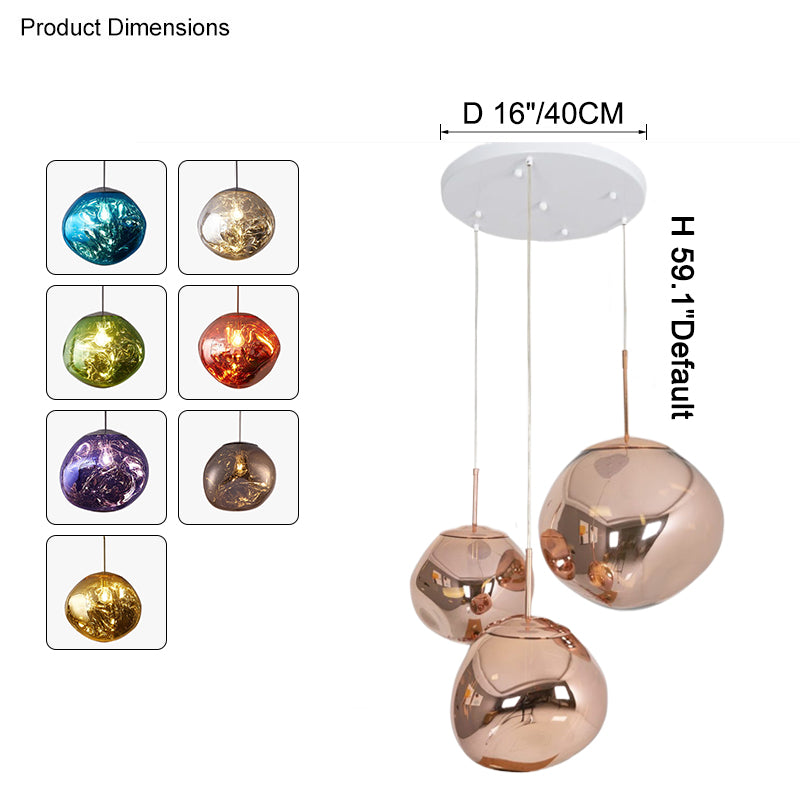 WOMO Designer Melt Kugel Pendelleuchte Kücheninsel-WM2043