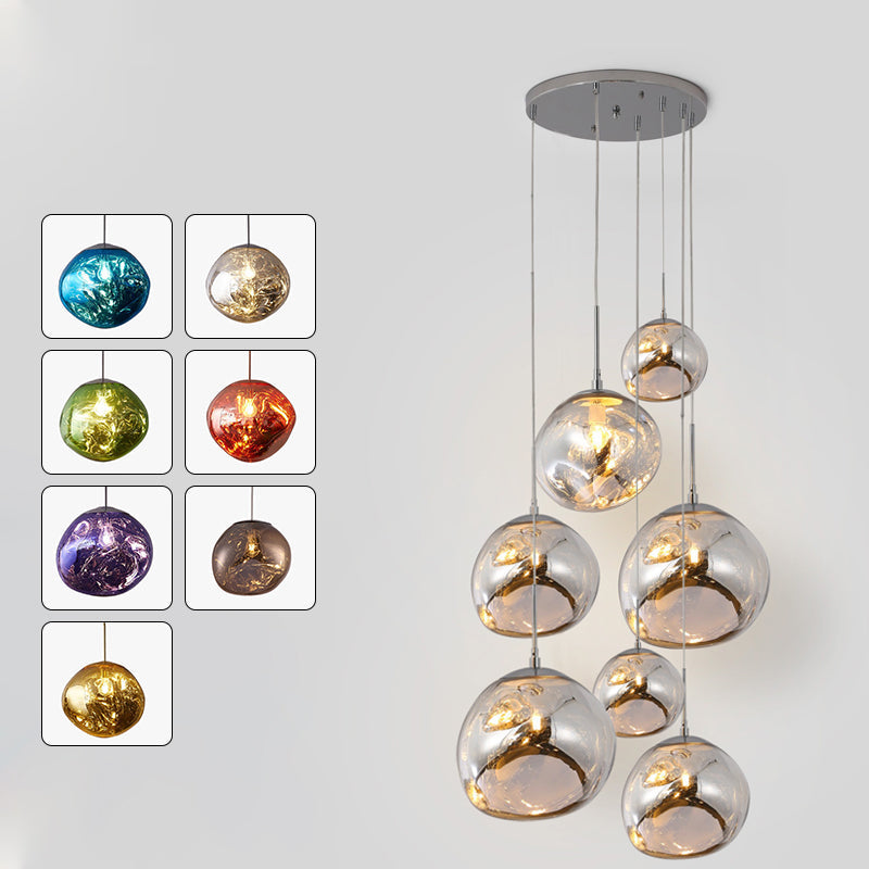 WOMO Designer Melt Kugel Pendelleuchte Kücheninsel-WM2043