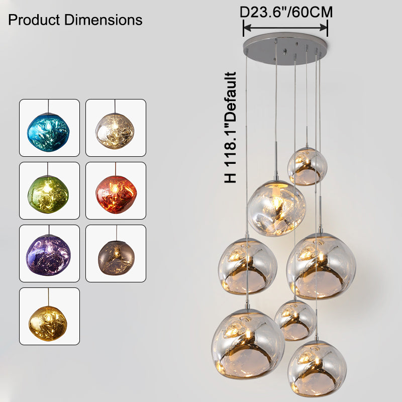 WOMO Designer Melt Kugel Pendelleuchte Kücheninsel-WM2043