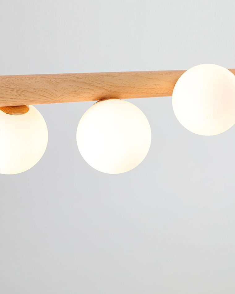 WOMO Holz Linear Globe Kronleuchter-WM2055