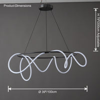 WOMO LED Round Chandelier Round Minimalist-WM2059b