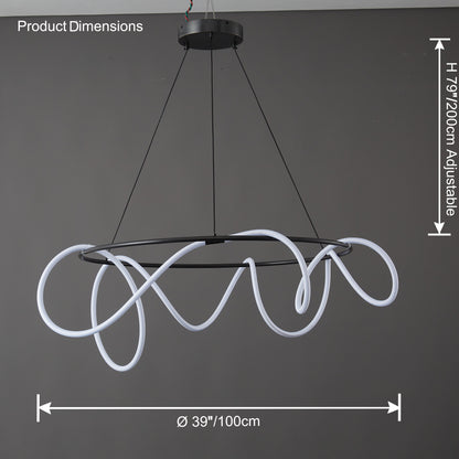WOMO Rope Led Round Chandelier-WM2059b