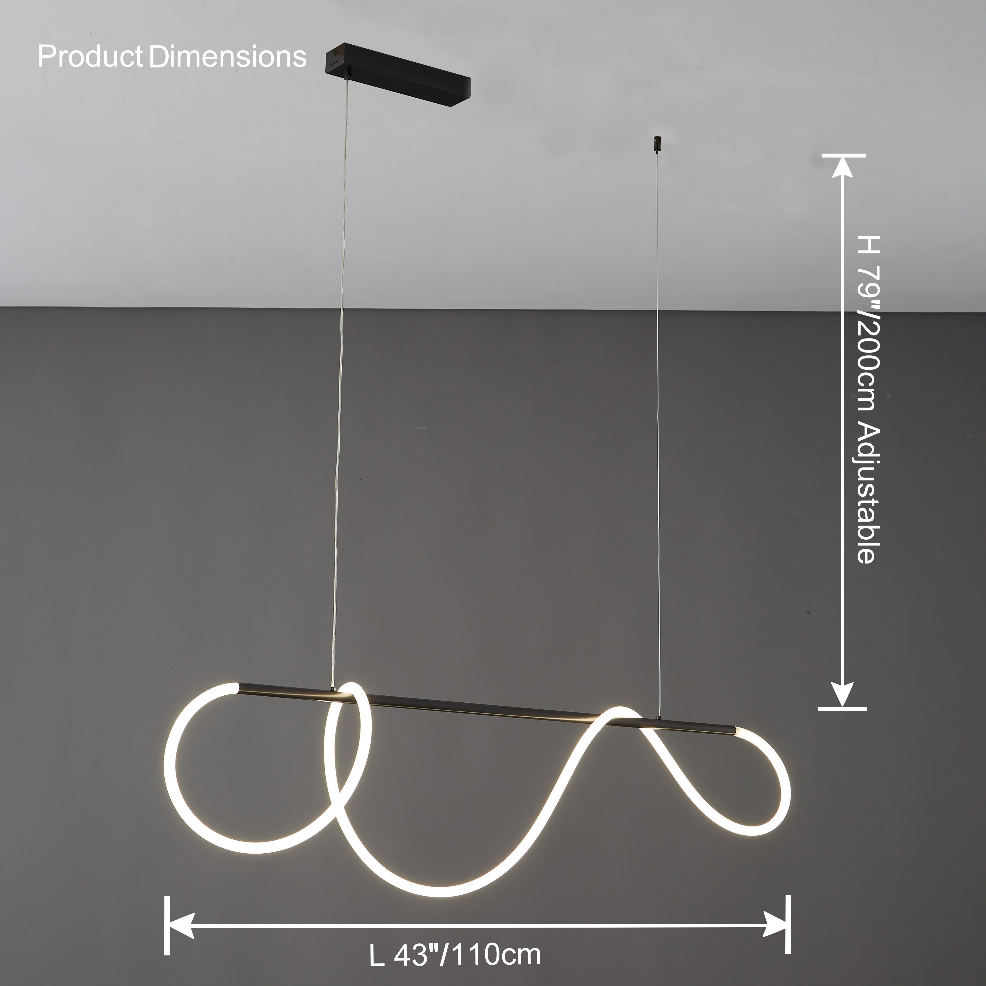WOMO Rope LED Dining Room Pendant Lamp - WM2059a