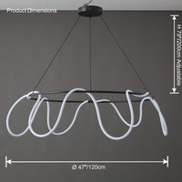 WOMO LED Round Chandelier Round Minimalist-WM2059b