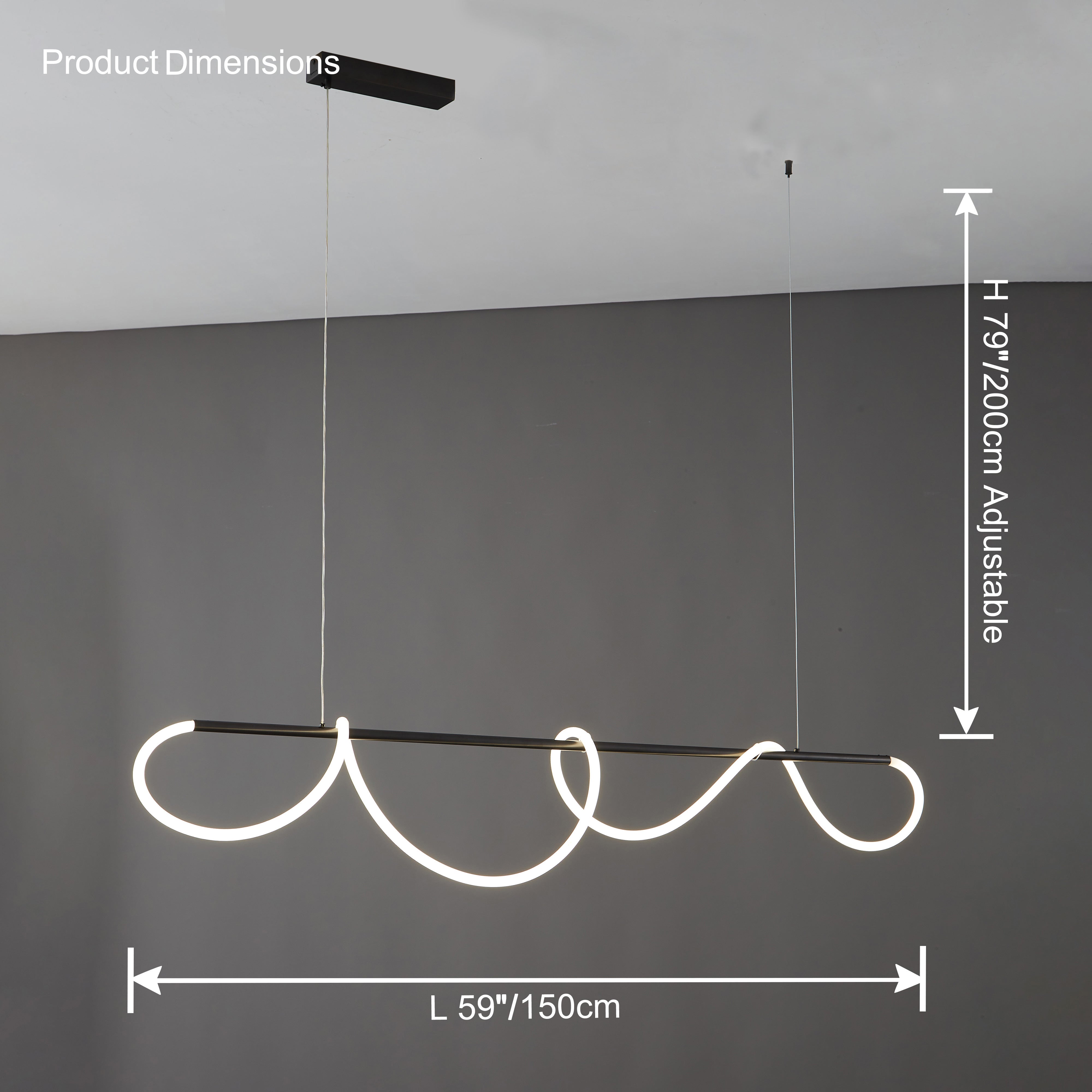 WOMO Rope LED Dining Room Pendant Lamp - WM2059a