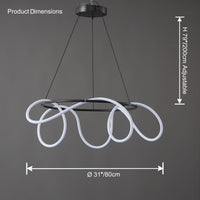 WOMO LED Round Chandelier Round Minimalist-WM2059b