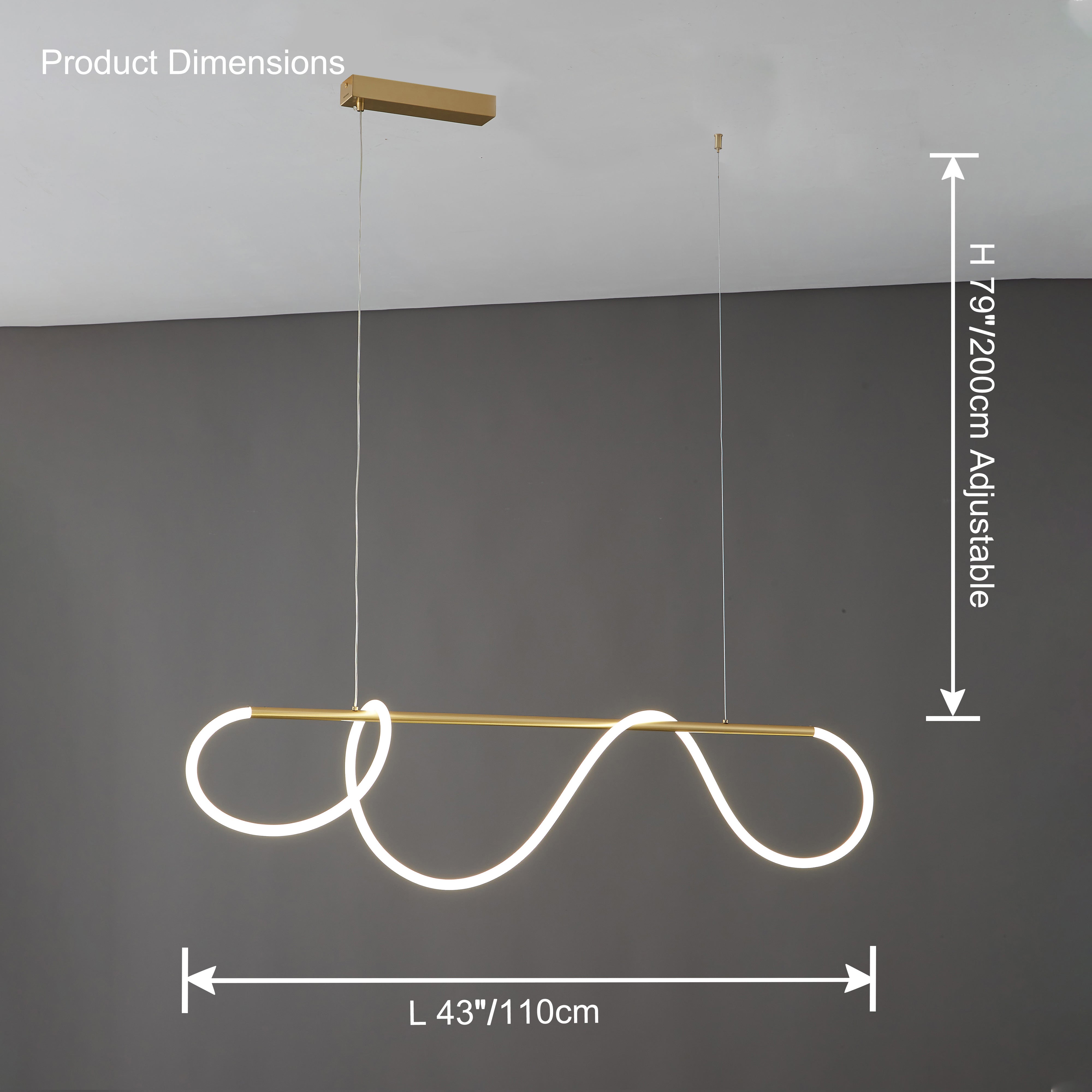 WOMO Rope LED Dining Room Pendant Lamp - WM2059a