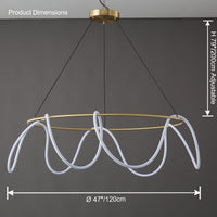 WOMO LED Round Chandelier Round Minimalist-WM2059b
