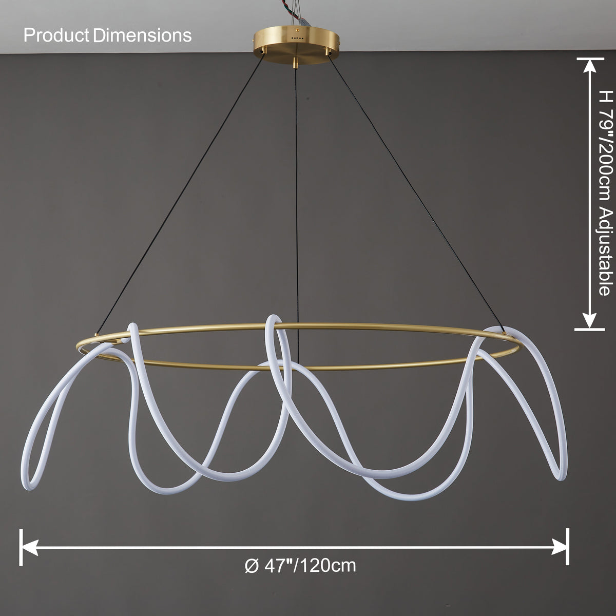 WOMO LED Round Chandelier Round Minimalist-WM2059b