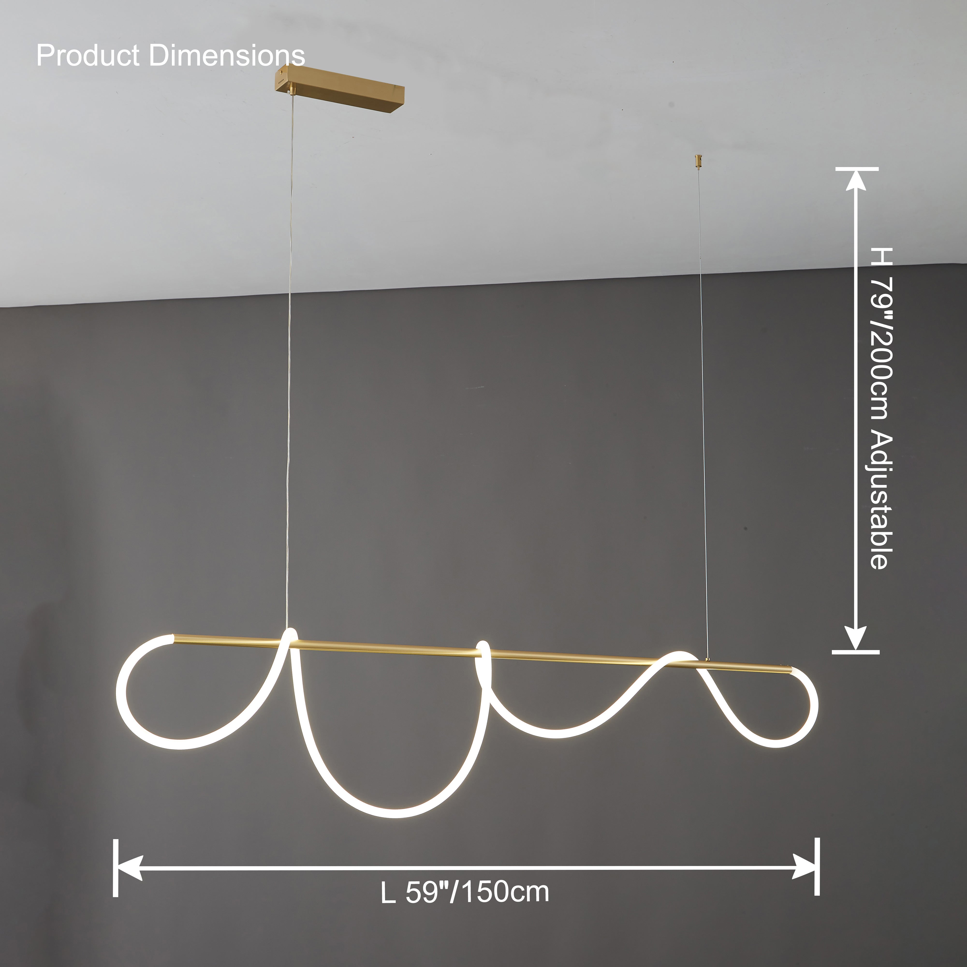 WOMO Rope LED Dining Room Pendant Lamp - WM2059a