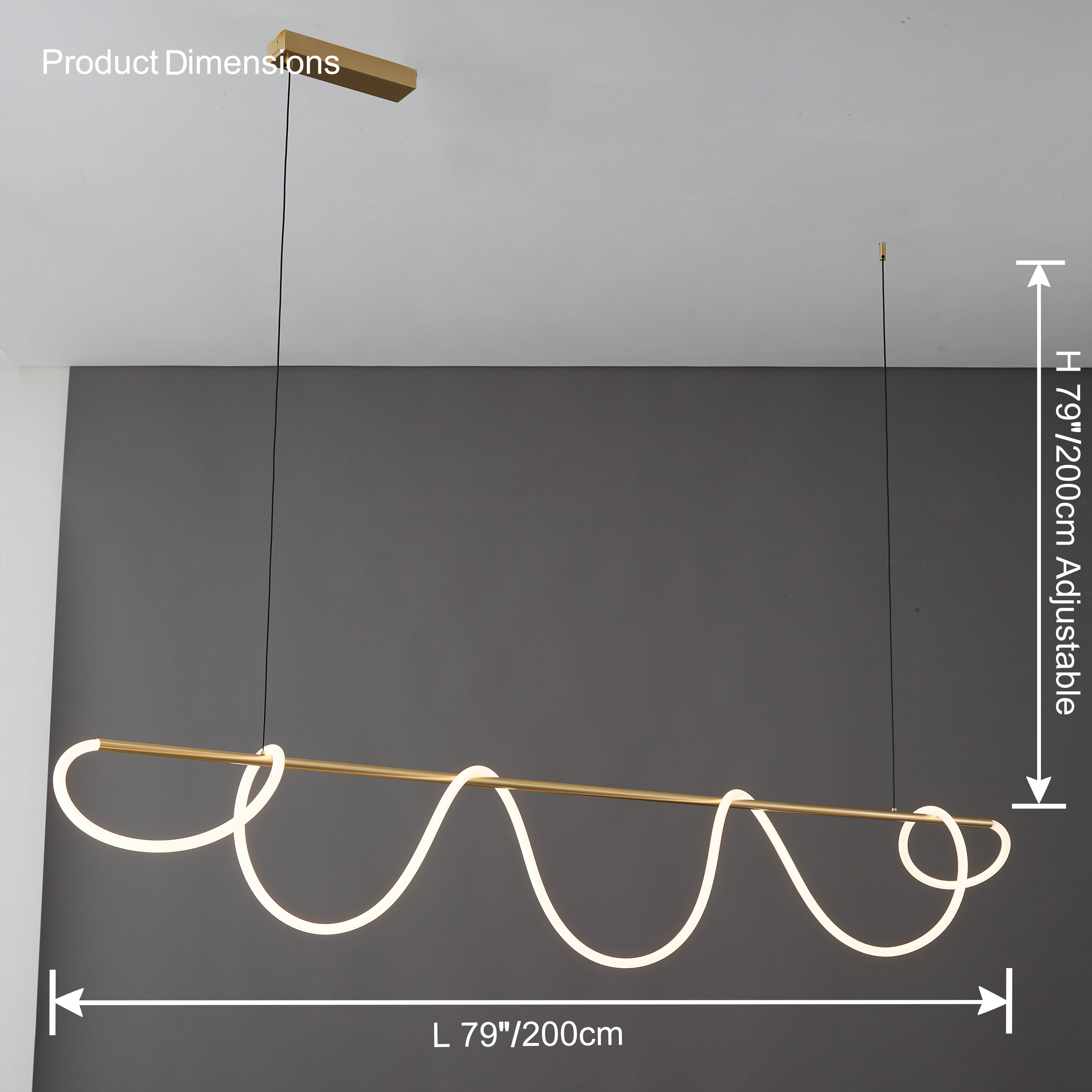 WOMO Rope LED Dining Room Pendant Lamp - WM2059a