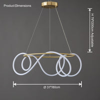 WOMO LED Round Chandelier Round Minimalist-WM2059b
