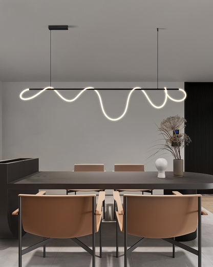WOMO Rope Led Linear Brass Chandelier-WM2059a