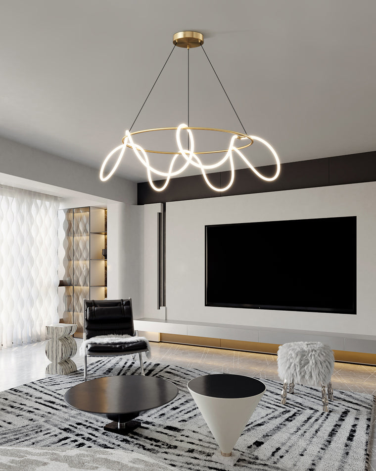 WOMO Rope Led Round Chandelier-WM2059b