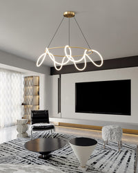 WOMO LED Round Chandelier Round Minimalist-WM2059b