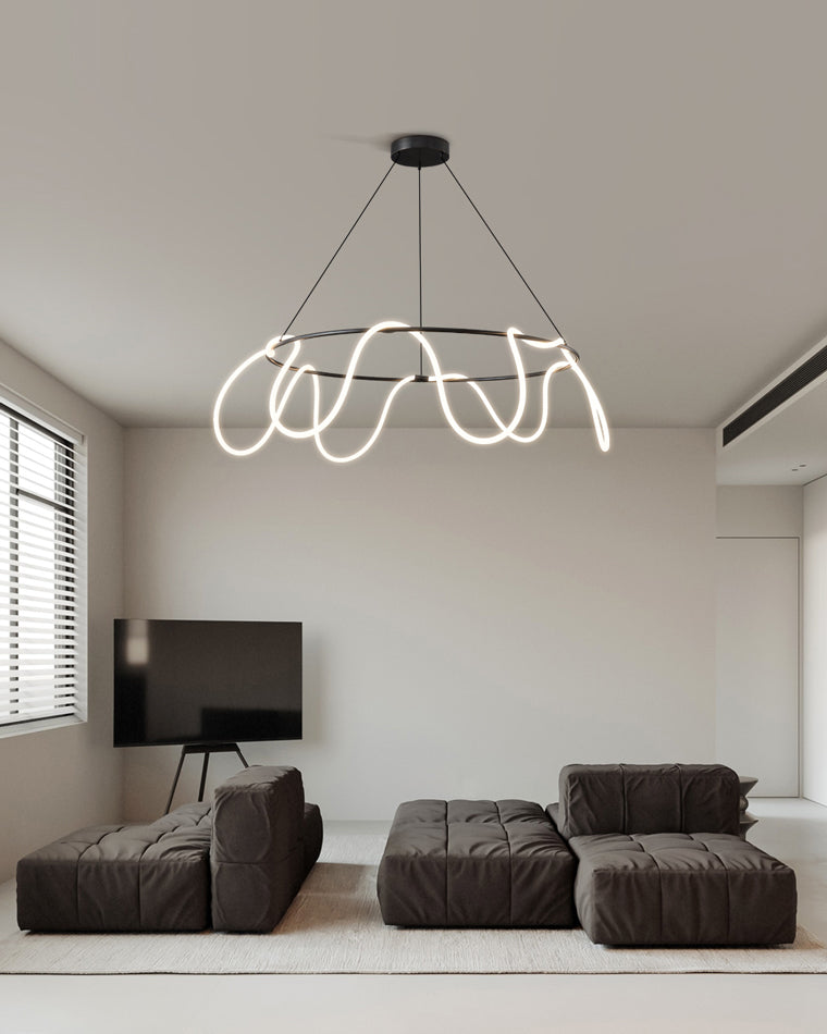 WOMO Rope Led Round Chandelier-WM2059b
