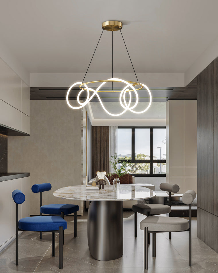 WOMO Rope Led Round Chandelier-WM2059b