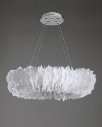 WOMO Feather Pendant Light Round Bedroom-WM2060