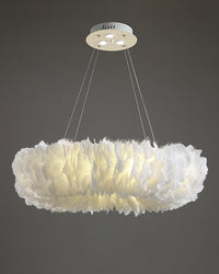WOMO Feather Pendant Light Round Bedroom-WM2060