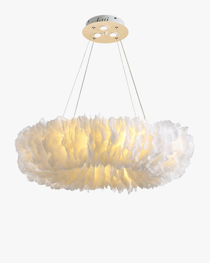 WOMO Feather Round Pendant Light-WM2060