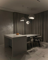 WOMO Suspension nordique aspect béton Table à manger-WM2061