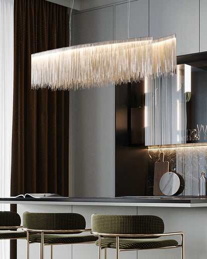 WOMO Fringe Linear Chandelier-WM2062b