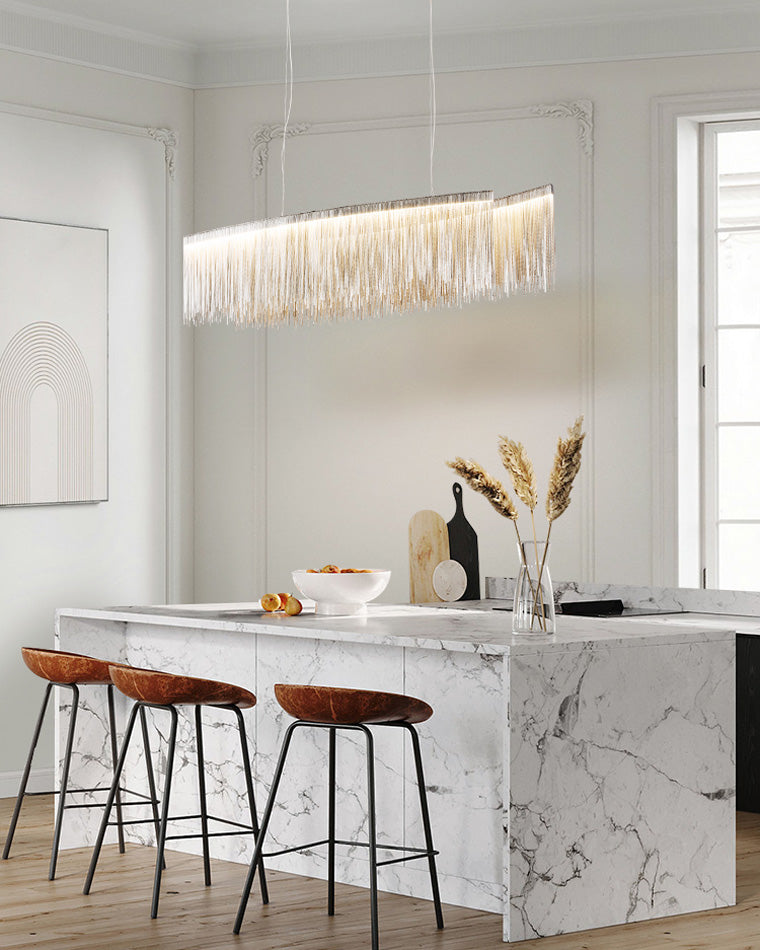 WOMO Fringe Linear Chandelier-WM2062b